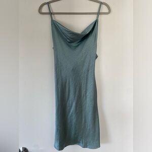 Motel Rocks Satin Cowl Neck Dress